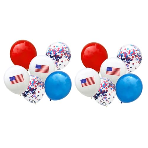 VICASKY 50 Stck. US-Flagge Ballon Dekorate patriotisch Luftballons Ballon sammeln festlicher VICASKY 50 Stck. US-Flagge Ballon Dekorate patriotisch Luftballons Ballon sammeln festlicher von VICASKY