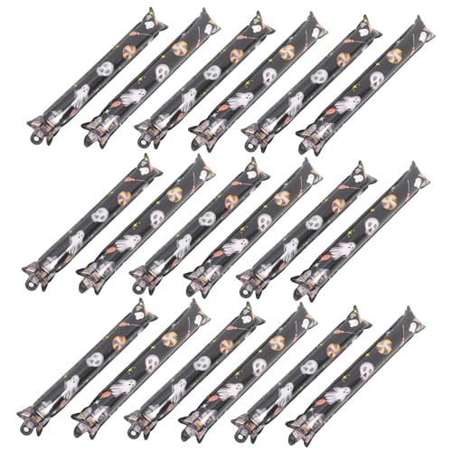VICASKY 50 Stück Halloween Aluminium Folien Ballonstäbe Robuste Deko für Gruselfeste Handballon Sticks für Kinderpartys für Schaurige Halloween Dekorationen und Kreative Festgestaltung von VICASKY