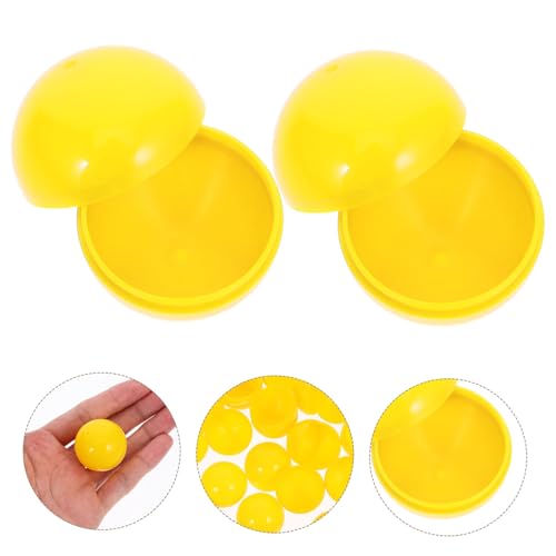VICASKY 50 Stück Öffnbare Lotteriekugeln aus Wiederverwendbarem PVC Kleine Befüllbare Partyspiel Bälle Gelb Praktisch für Verlosungen Feierlichkeiten Spiele und Event Requisiten VICASKY 50 Stück Öffnbare Lotteriekugeln aus Wiederverwendbarem PVC Kleine Befüllbare Partyspiel Bälle Gelb Praktisch für Verlosungen Feierlichkeiten Spiele und Event Requisiten von VICASKY