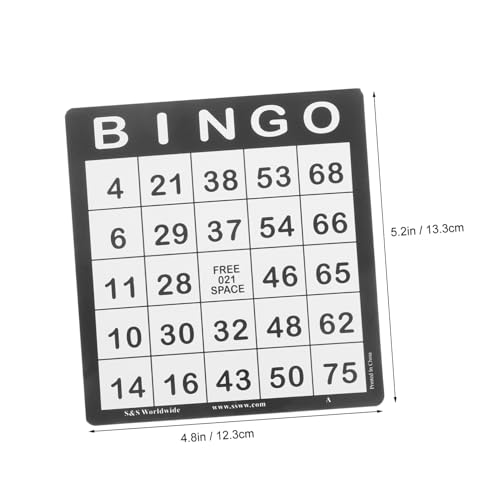 VICASKY 50 Stück Portable Bingo Karten Papier Partyspiele für Interaktiven Familienspaß Lehrreiche Zahlenkarten für Vielseitig Einsetzbar bei Geburtstagsfeiern Reisen und von VICASKY