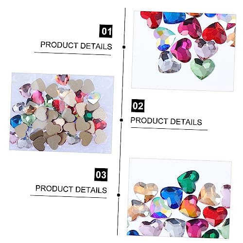 VICASKY 50 Stück Teiliges Herzförmige Nagelstrasssteine in Mischfarben Flache Nail Art Charms für DIY Maniküre und Schmuckdesign für Nägel Kleidung Accessoires und Partys VICASKY 50 Stück Teiliges Herzförmige Nagelstrasssteine in Mischfarben Flache Nail Art Charms für DIY Maniküre und Schmuckdesign für Nägel Kleidung Accessoires und Partys von VICASKY