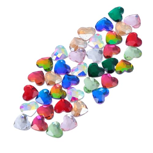 VICASKY 50Stücke Herzform Strasssteine DIY Nail Art Sticker Dekoration für Maniküre für Natürliche und Falsche Nägel Vielseitig Einsetzbar für Kunsthandwerk VICASKY 50Stücke Herzform Strasssteine DIY Nail Art Sticker Dekoration für Maniküre für Natürliche und Falsche Nägel Vielseitig Einsetzbar für Kunsthandwerk von VICASKY