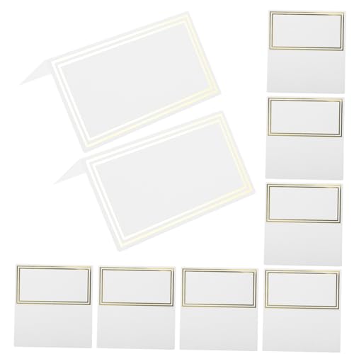 VICASKY 50Stücke Hochwertige Hochzeit Tischkarten Platzkarten Mit Goldener Prägung Für Hochzeiten Feiern Für Namensbeschriftungen Tischdekoration VICASKY 50Stücke Hochwertige Hochzeit Tischkarten Platzkarten Mit Goldener Prägung Für Hochzeiten Feiern Für Namensbeschriftungen Tischdekoration von VICASKY