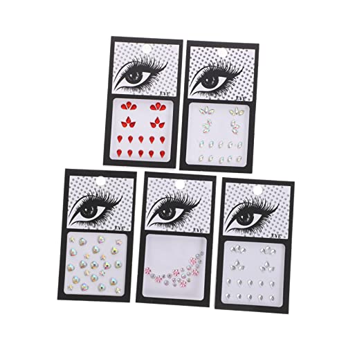 VICASKY 5Blätter Selbstklebende Strasssteine für Makeup Augenjuwelen Wassertröpfchen Design Gesichts und Körperkunst DIY Nailart und Kleidung für Festivals VICASKY 5Blätter Selbstklebende Strasssteine für Makeup Augenjuwelen Wassertröpfchen Design Gesichts und Körperkunst DIY Nailart und Kleidung für Festivals von VICASKY