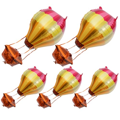 VICASKY 5Stücke Heißluftballon Dekorationen aus Aluminiumfolie für Geburtstagsfeiern Babypartys und Hochzeiten Realistisch Montieren für Unvergessliche VICASKY 5Stücke Heißluftballon Dekorationen aus Aluminiumfolie für Geburtstagsfeiern Babypartys und Hochzeiten Realistisch Montieren für Unvergessliche von VICASKY
