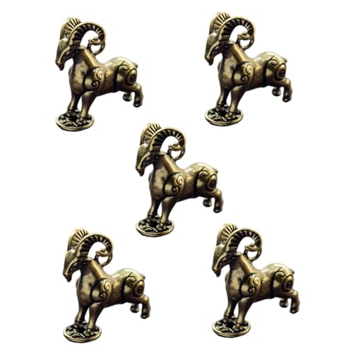 VICASKY 5Stücke Teiliges Messing Ziegenornament für Zuhause Stilvolle Tischdekoration als Fotorequisit für Hochzeiten Geburtstagsfeiern und Festlichkeiten VICASKY 5Stücke Teiliges Messing Ziegenornament für Zuhause Stilvolle Tischdekoration als Fotorequisit für Hochzeiten Geburtstagsfeiern und Festlichkeiten von VICASKY