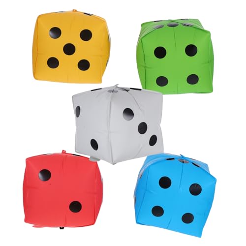 VICASKY 5Stücke Würfelballons aus Aluminiumfolie für Themenpartys Aufblasbare Dekoration für Spielabende Karneval und Festlichkeiten Langlebig VICASKY 5Stücke Würfelballons aus Aluminiumfolie für Themenpartys Aufblasbare Dekoration für Spielabende Karneval und Festlichkeiten Langlebig von VICASKY