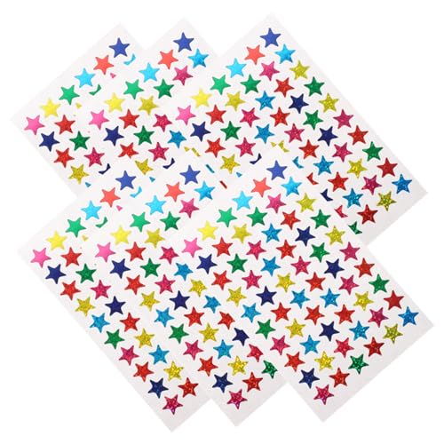 VICASKY 6 Bögen Pentagramm Sticker Aufkleber Für Deko Deko Sticker Belohnungsaufkleber Sticker Zum Basteln Mehrfarbige Sternaufkleber Belohnungsstern Stickerpapier Bunt VICASKY 6 Bögen Pentagramm Sticker Aufkleber Für Deko Deko Sticker Belohnungsaufkleber Sticker Zum Basteln Mehrfarbige Sternaufkleber Belohnungsstern Stickerpapier Bunt von VICASKY