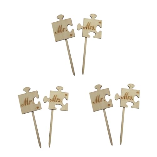 VICASKY 6 Stck. Hochzeitstorte Topper Jubiläumskuchentopper Holzkuchen -top Kuchendeckel Geburtstagstorte Topper Bambus VICASKY 6 Stck. Hochzeitstorte Topper Jubiläumskuchentopper Holzkuchen -top Kuchendeckel Geburtstagstorte Topper Bambus von VICASKY