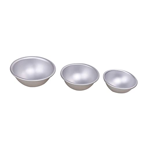 VICASKY 6 Stück DIY Badebomben Formen aus Aluminiumlegierung Teiliges für Selbstgemachte Badesalzkugeln für Kreative Projekte der Küche von VICASKY