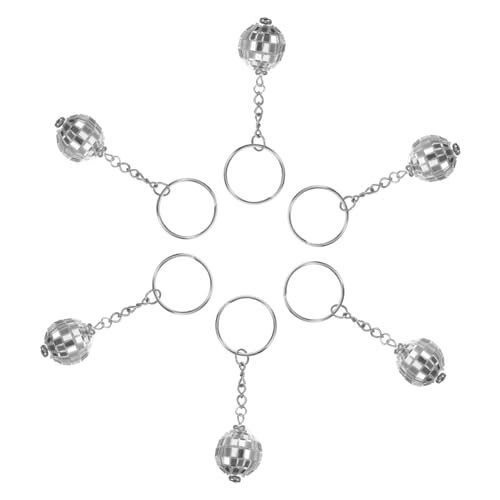 VICASKY 6 Stück Retro Disco Ball Schlüsselanhänger Jahre Party Deko Einzigartiges Design für Taschen und Autoschlüssel Robustes Material für Geburtstagsfeiern und Mottopartys VICASKY 6 Stück Retro Disco Ball Schlüsselanhänger Jahre Party Deko Einzigartiges Design für Taschen und Autoschlüssel Robustes Material für Geburtstagsfeiern und Mottopartys von VICASKY