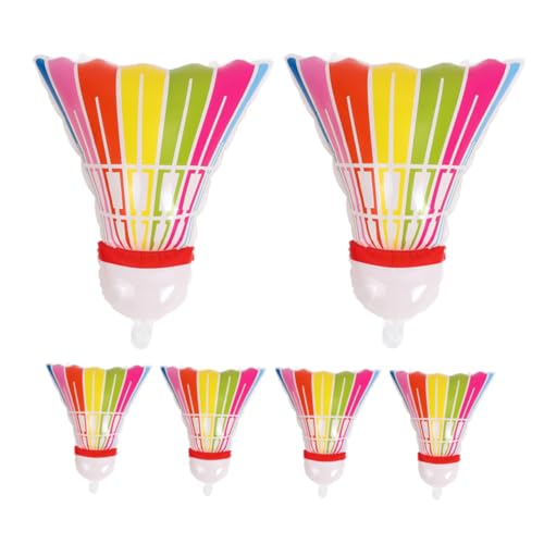 VICASKY 6 Stück Riesige Pack Badminton Ballons Aufblasbare Sportdekoration für Geburtstagsfeiern Vielseitige Foil Ballon Partydeko für Sportveranstaltungen und Themenfeiern von VICASKY