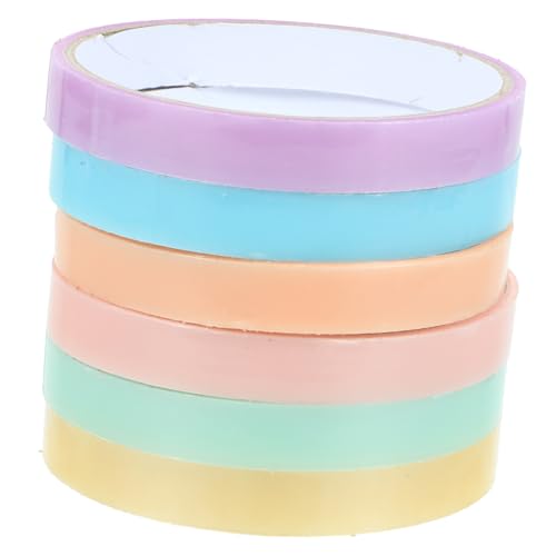 VICASKY 6 Stück Teiliges Dekompressions Klebeband mit Klebenden Bällen Bunte DIY Klebestreifen Lustiges Haftband für Stressabbauende Spielzeuge VICASKY 6 Stück Teiliges Dekompressions Klebeband mit Klebenden Bällen Bunte DIY Klebestreifen Lustiges Haftband für Stressabbauende Spielzeuge von VICASKY