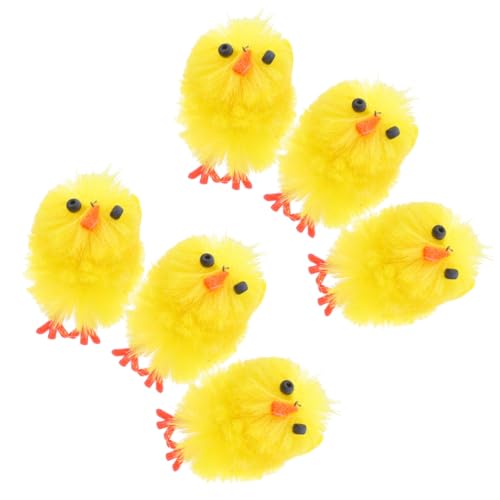 VICASKY 6 Stück Teiliges Miniatur aus Robustem Kunststoff Gelbe Osterdeko für Schreibtisch Kreative Hauswarming Dekoration Langlebige und Multifunktionale Frühlingsfigur VICASKY 6 Stück Teiliges Miniatur aus Robustem Kunststoff Gelbe Osterdeko für Schreibtisch Kreative Hauswarming Dekoration Langlebige und Multifunktionale Frühlingsfigur von VICASKY