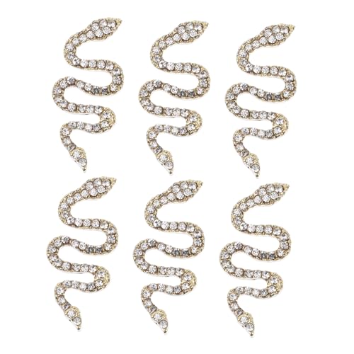 VICASKY 6 Stück Teiliges Nagelkunst Charms aus Schlange Nail Decoration für Fingernägel und Zehennägel Einfach Anzuwenden für Diy Nageldesigns VICASKY 6 Stück Teiliges Nagelkunst Charms aus Schlange Nail Decoration für Fingernägel und Zehennägel Einfach Anzuwenden für Diy Nageldesigns von VICASKY