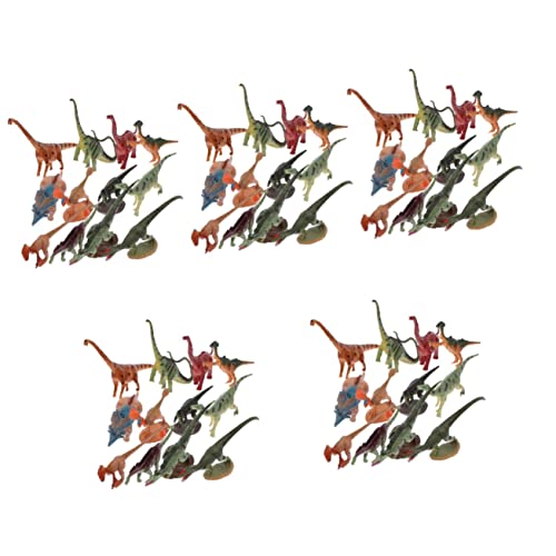 VICASKY 60 STK Simulation Von Dinosaurier-Modellen Pädagogisches Tiermodell Dinosaurierfigur Für Spiel Mini-Spielzeug Tischdekoration Plastik Winzig Statue Kind PVC Schreibtisch Skulptur von VICASKY