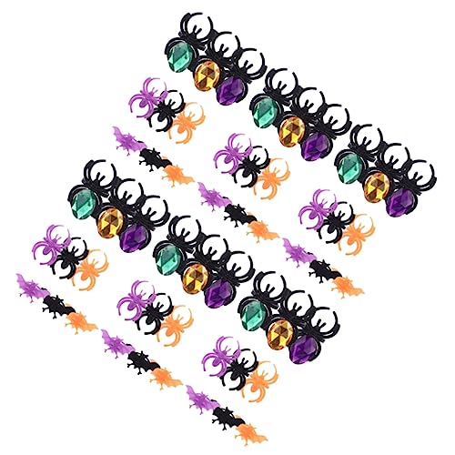 VICASKY 60 Stk Halloween-Dekorative Ringe Zappelring Cartoon-Aufkleber Pinata Glühringe Kostüm halloween costume halloween kleidung Fingerring Halloween Party -Requisiten Plastik VICASKY 60 Stk Halloween-Dekorative Ringe Zappelring Cartoon-Aufkleber Pinata Glühringe Kostüm halloween costume halloween kleidung Fingerring Halloween Party -Requisiten Plastik von VICASKY