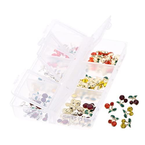 VICASKY 60 Stück Kirsch Nail Art Strasssteine Glitzernde Nagelcharms und für Kreative Nageldesigns für Diy und Besondere Anlässe VICASKY 60 Stück Kirsch Nail Art Strasssteine Glitzernde Nagelcharms und für Kreative Nageldesigns für Diy und Besondere Anlässe von VICASKY