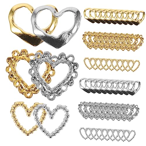 VICASKY 60 Stück Nail Charms Herzform Teilig für Diy Maniküre Dekorationen Kawaii Nagelkunst Zubehör für Hochzeiten Partys und Besondere Anlässe VICASKY 60 Stück Nail Charms Herzform Teilig für Diy Maniküre Dekorationen Kawaii Nagelkunst Zubehör für Hochzeiten Partys und Besondere Anlässe von VICASKY