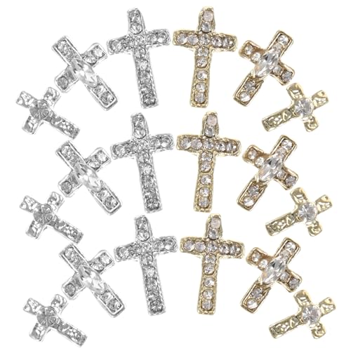 VICASKY 60 Stück Teiliges Alloy Kreuz Nagel Charms Nail Art Dekorationen Langlebig Kompakt für Maniküre Nailart Verzierungen Nageldekorationen VICASKY 60 Stück Teiliges Alloy Kreuz Nagel Charms Nail Art Dekorationen Langlebig Kompakt für Maniküre Nailart Verzierungen Nageldekorationen von VICASKY
