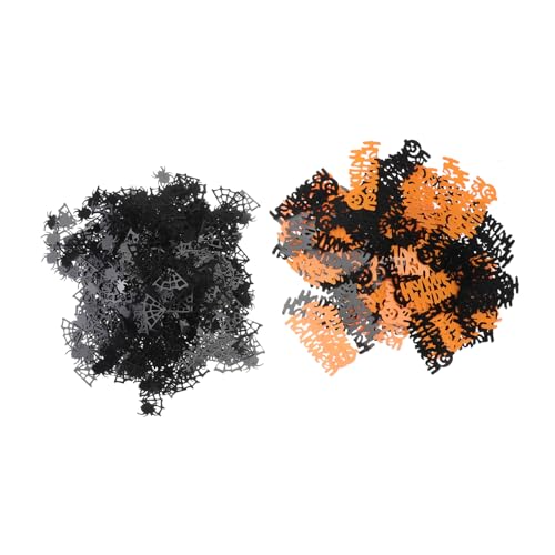 VICASKY 60G Halloween Konfetti Pack Niedliche Fledermäuse Kürbisse Hexen Pentagramme und Spinnennetze für DIY Partydekoration Orange Blau Mixed Style VICASKY 60G Halloween Konfetti Pack Niedliche Fledermäuse Kürbisse Hexen Pentagramme und Spinnennetze für DIY Partydekoration Orange Blau Mixed Style von VICASKY