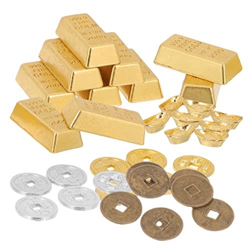 VICASKY 60St Ladenvitrinendekor Goldmünzen Dekoration Tischdekoration Gold Kupfermünzen Dekoration goldene Barrenverzierung Barrendekore bastelset Ornamente aus Papierbarren DIY zubehör VICASKY 60St Ladenvitrinendekor Goldmünzen Dekoration Tischdekoration Gold Kupfermünzen Dekoration goldene Barrenverzierung Barrendekore bastelset Ornamente aus Papierbarren DIY zubehör von VICASKY