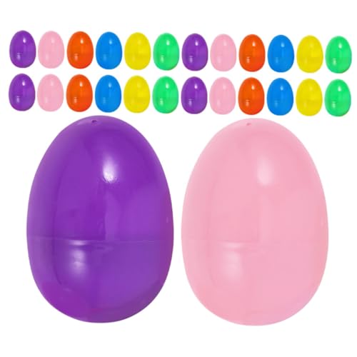 VICASKY 60St Ostereier klare Spielzeugsüßigkeit extra große Eier befüllbar Eier 12 zählen gefälschte Eier Osterei-Verzierungen Plastikeier Taschenfüller für Osterpartys Osterornament pp VICASKY 60St Ostereier klare Spielzeugsüßigkeit extra große Eier befüllbar Eier 12 zählen gefälschte Eier Osterei-Verzierungen Plastikeier Taschenfüller für Osterpartys Osterornament pp von VICASKY