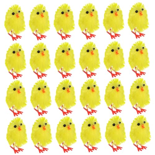 VICASKY 60 Stücke Miniatur Ostern Küken Flauschigen Ostern Decor Realistische Huhn Handwerk Für Ostern Szene Decor VICASKY 60 Stücke Miniatur Ostern Küken Flauschigen Ostern Decor Realistische Huhn Handwerk Für Ostern Szene Decor von VICASKY
