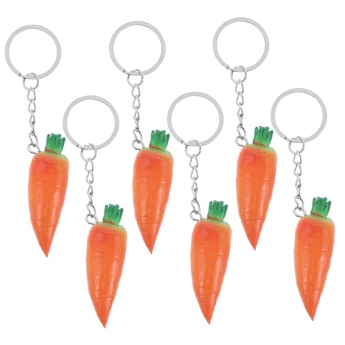 VICASKY 6St Karotte Schlüsselanhänger Karotten Schlüsselanhänger Karotten Dekoartikel Blumen-Bauchnabelpflaster Babybauchnabelpatch Geldbörsenanhänger für Handtaschen Ostern Handwerk VICASKY 6St Karotte Schlüsselanhänger Karotten Schlüsselanhänger Karotten Dekoartikel Blumen-Bauchnabelpflaster Babybauchnabelpatch Geldbörsenanhänger für Handtaschen Ostern Handwerk von VICASKY