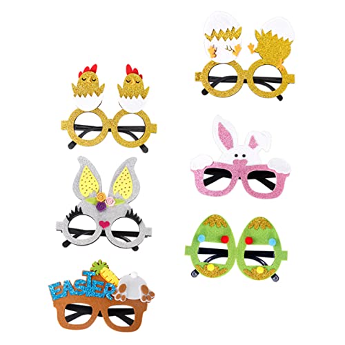 VICASKY Osterparty-brillen 6er-pack Sonnenbrillen Für Jungen Und Mädchen Osterdeko Brillen Lustige Osterparty- Für Kinder VICASKY Osterparty-brillen 6er-pack Sonnenbrillen Für Jungen Und Mädchen Osterdeko Brillen Lustige Osterparty- Für Kinder von VICASKY