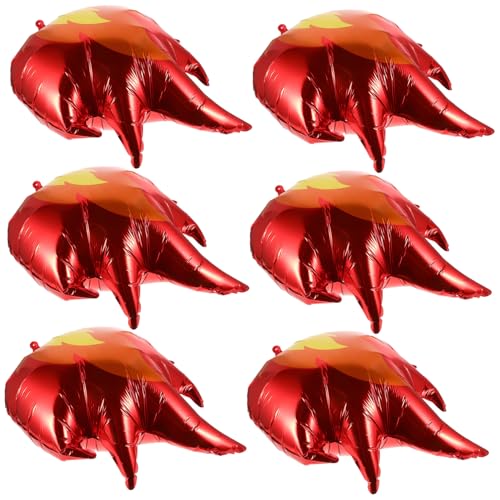 VICASKY 6Stücke Flammen Luftballons für Sport Motto Feiern Robuste Aluminiumfolie für Geburtstagsdekoration Vielseitig Einsetzbar Schnelle und Einfache Dekoration von VICASKY