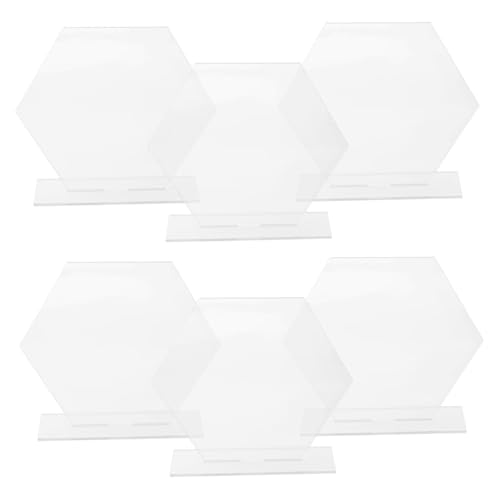 VICASKY 6Stücke Hochzeitstisch Acrylschilder Blanko Tischnummern Für Empfang Und Party Wiederverwendbar Kratzfest Für Tischdekoration VICASKY 6Stücke Hochzeitstisch Acrylschilder Blanko Tischnummern Für Empfang Und Party Wiederverwendbar Kratzfest Für Tischdekoration von VICASKY