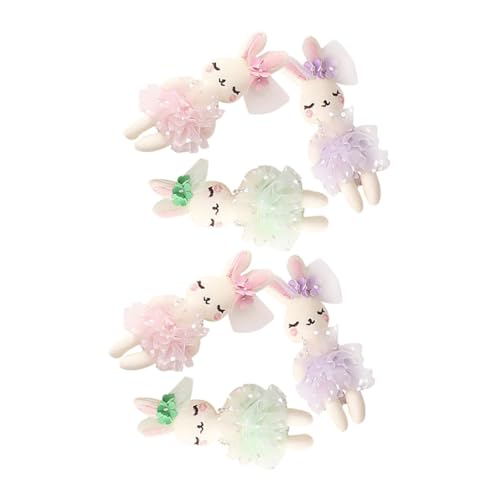 VICASKY 6Stücke Plüsch Kaninchen DIY Teiliges Stofftier Zubehör für Hasenfigur für Dekoration Charmante Kaninchenpuppe VICASKY 6Stücke Plüsch Kaninchen DIY Teiliges Stofftier Zubehör für Hasenfigur für Dekoration Charmante Kaninchenpuppe von VICASKY