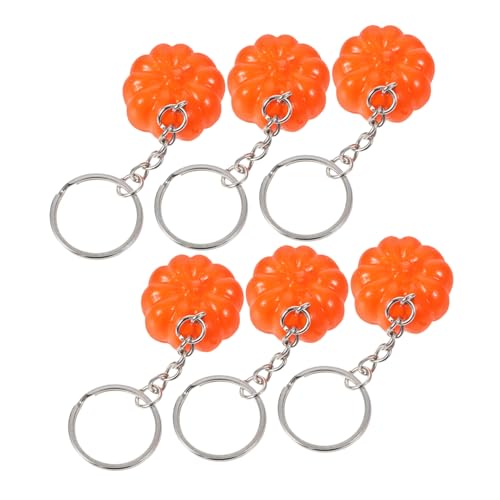 VICASKY 6Stücke Teiliges Kürbis Schlüsselanhänger für Halloween Schlüsseldekoration und Geschenkidee für Handtaschen Rucksäcke und VICASKY 6Stücke Teiliges Kürbis Schlüsselanhänger für Halloween Schlüsseldekoration und Geschenkidee für Handtaschen Rucksäcke und von VICASKY