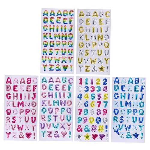 VICASKY 6blätter Buchstaben Und Zahlen Aufkleber Goldene Alphabet Und Nummern Sticker Für DIY Bastelprojekte Selbstklebende Dekoration Für Scrapbooking Und Feiern VICASKY 6blätter Buchstaben Und Zahlen Aufkleber Goldene Alphabet Und Nummern Sticker Für DIY Bastelprojekte Selbstklebende Dekoration Für Scrapbooking Und Feiern von VICASKY