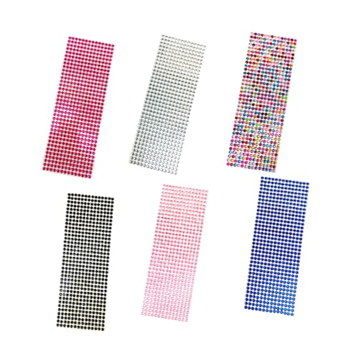 VICASKY 6blätter Tragbare Diamant-Sticker Dekorative Scrapbook-Aufkleber Und Gesichtsglitzer Farben Zufällig Für Kreative Bastelprojekte Und Schmuck VICASKY 6blätter Tragbare Diamant-Sticker Dekorative Scrapbook-Aufkleber Und Gesichtsglitzer Farben Zufällig Für Kreative Bastelprojekte Und Schmuck von VICASKY