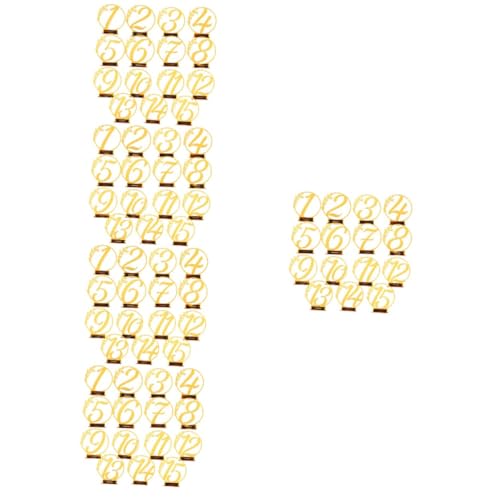 VICASKY 75 Stck. Teiliges Tischnummern Goldene Tischschilder Wiederverwendbar für Hochzeit Geburtstag Restaurant Bar Sitzplatzkennzeichnung Dekoration VICASKY 75 Stck. Teiliges Tischnummern Goldene Tischschilder Wiederverwendbar für Hochzeit Geburtstag Restaurant Bar Sitzplatzkennzeichnung Dekoration von VICASKY