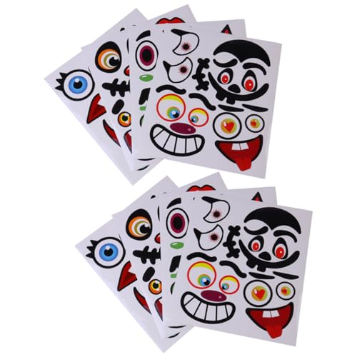 VICASKY 8 STK Kürbis- -Aufkleber Halloween Kürbisse Abziehbilder Haloween Pumpkin Cute Sticker Party Dekoration stickern kürbis deko Aufkleber für die Party Kürbis-Emoticon-Aufkleber VICASKY 8 STK Kürbis- -Aufkleber Halloween Kürbisse Abziehbilder Haloween Pumpkin Cute Sticker Party Dekoration stickern kürbis deko Aufkleber für die Party Kürbis-Emoticon-Aufkleber von VICASKY