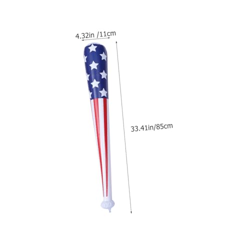 VICASKY 8 Stck. Teiliges Aufblasbarer Baseballschläger mit Amerikanischer Flagge Leichtes PVC Material Wiederverwendbar als Unabhängigkeitstag Partydekoration und Partyzubehör VICASKY 8 Stck. Teiliges Aufblasbarer Baseballschläger mit Amerikanischer Flagge Leichtes PVC Material Wiederverwendbar als Unabhängigkeitstag Partydekoration und Partyzubehör von VICASKY