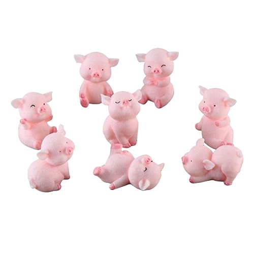 VICASKY 8 Stück Bonsai Schwein Figuren Entzückende Harz Schweine Statuen Miniatur Deko für Blumentöpfe Garten Tischdekoration VICASKY 8 Stück Bonsai Schwein Figuren Entzückende Harz Schweine Statuen Miniatur Deko für Blumentöpfe Garten Tischdekoration von VICASKY