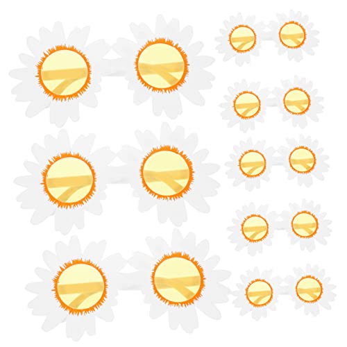 VICASKY 8 Stück Sonnenblumenbrillen für Modebrillen für Partys Fotorequisiten und Strand Events Bequem und Strapazierfähig für Erwachsene Geeignet von VICASKY