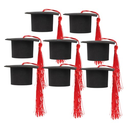 VICASKY 8 Stück Teiliges Abschlussfeier Kuchen Dekorationen Hut Dessert Picks für Graduierungsfeiern für Feierliche Torten und VICASKY 8 Stück Teiliges Abschlussfeier Kuchen Dekorationen Hut Dessert Picks für Graduierungsfeiern für Feierliche Torten und von VICASKY