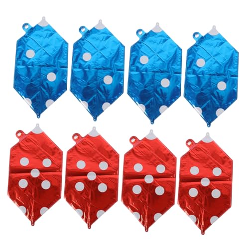 VICASKY 8 Stück Teiliges Folienballons Würfel design Poker event Luftballons Aluminiumfolie Rote Blaue Würfel Selbstdichtend Partydekoration für Mottoparty VICASKY 8 Stück Teiliges Folienballons Würfel design Poker event Luftballons Aluminiumfolie Rote Blaue Würfel Selbstdichtend Partydekoration für Mottoparty von VICASKY
