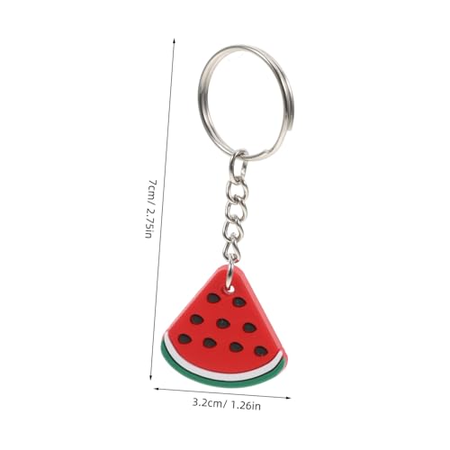 VICASKY 8 Stück Teiliges Realistische Wassermelonen Schlüsselanhänger aus Leichtes Obst Anhänger Design Kreative Party Deko und zum und Aufhängen von VICASKY