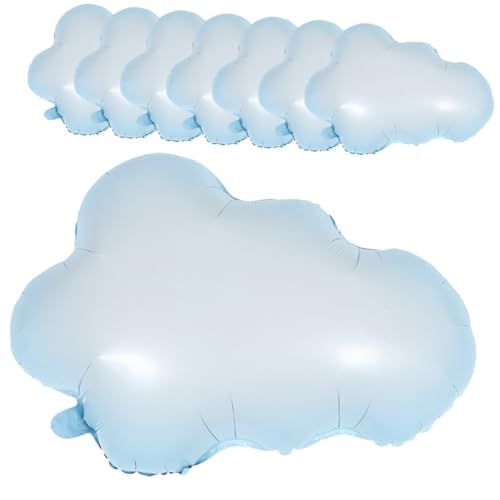 VICASKY 8 Stück Teiliges Wolken Folienballon Dekorative Luftgefüllte Partyballons in Wolkenform für Kindergeburtstag Hochzeit Shower Vielseitige Feierdekoration VICASKY 8 Stück Teiliges Wolken Folienballon Dekorative Luftgefüllte Partyballons in Wolkenform für Kindergeburtstag Hochzeit Shower Vielseitige Feierdekoration von VICASKY