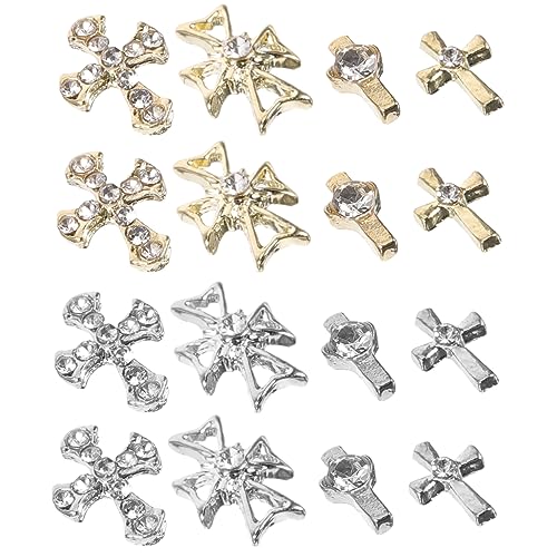 VICASKY 80 Stück Teiliges Set Nagelkreuz Charms Hochwertige Nagelkunst Dekorationen für Diy Maniküre für Kreative Nageldesigns und Handwerk von VICASKY