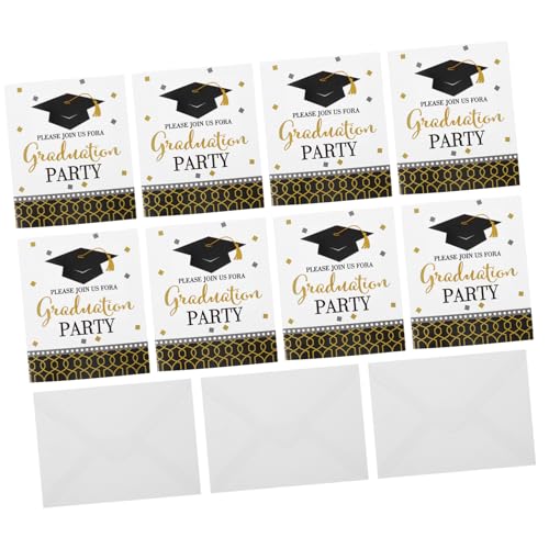 VICASKY 8Stücke Einladungskarten zur Abschlussfeier Einladungskarten für Graduierungspartys Dekorative Karten mit für Kontaktdaten zum mit Freunden von VICASKY