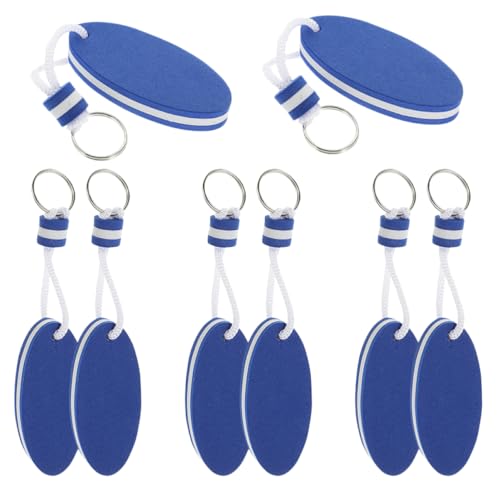 VICASKY 8st Ovaler Schlüsselbund Bootfahren Schlüsselanhänger Sport Schlüsselanhänger Ruder-schlüsselanhänger Angeln Schlüsselanhänger Montage Sitzmaste Angelschlüssel Blue Eva von VICASKY