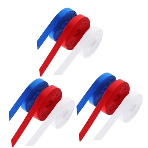 VICASKY 9 Rollen DIY Geschenkband für Unabhängigkeitstag Patriotisches Schleifenband mit Amerikanischem Flaggenmuster pro für Geschenkverpackung Basteln und Kranzherstellung VICASKY 9 Rollen DIY Geschenkband für Unabhängigkeitstag Patriotisches Schleifenband mit Amerikanischem Flaggenmuster pro für Geschenkverpackung Basteln und Kranzherstellung von VICASKY