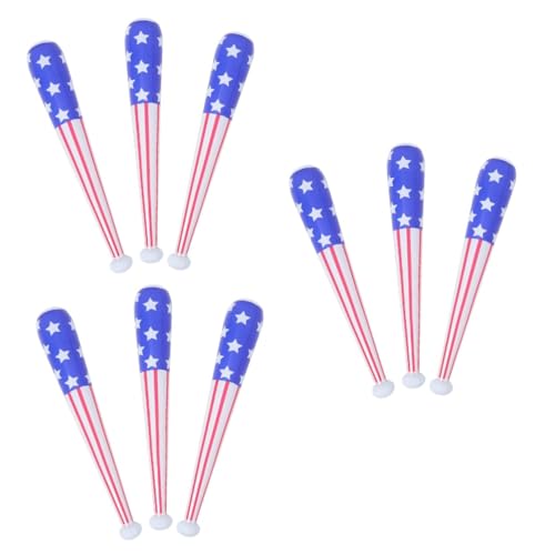 VICASKY 9 Stck. Teiliges Aufblasbares Baseballschläger aus Farbenfrohe Partydekoration für Sportevents Kindergeburtstag Unabhängigkeitstag Geeignet Spielerisches Outdoor Cheer Accessoire VICASKY 9 Stck. Teiliges Aufblasbares Baseballschläger aus Farbenfrohe Partydekoration für Sportevents Kindergeburtstag Unabhängigkeitstag Geeignet Spielerisches Outdoor Cheer Accessoire von VICASKY